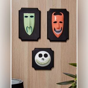 RARE NWTIB NBC Oogie's Boys Masks Wall Plaques Hot Topic Exclusive